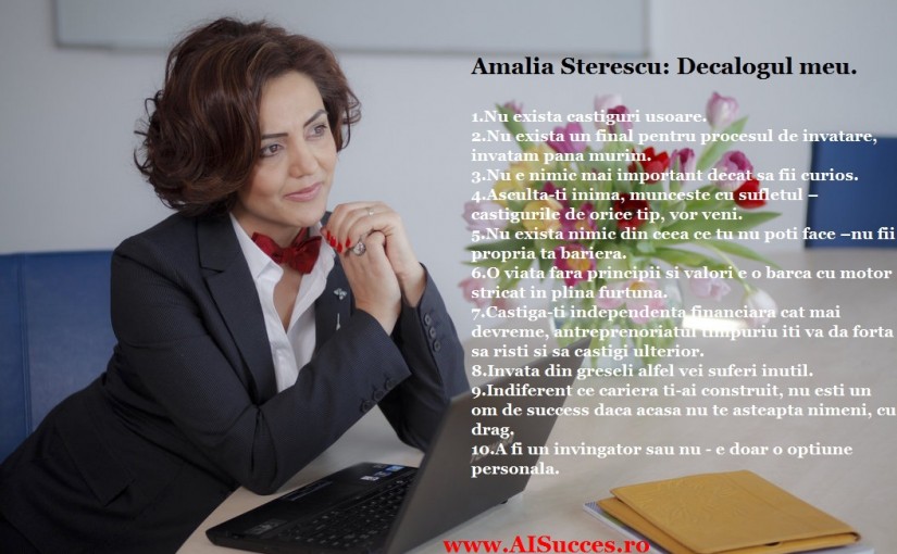 Decalogul Unui Leader De Succes – AMALIA STERESCU