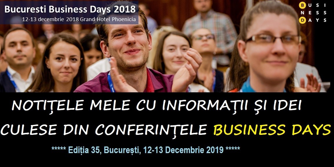 BUCUREȘTI BUSINESS DAYS 2018