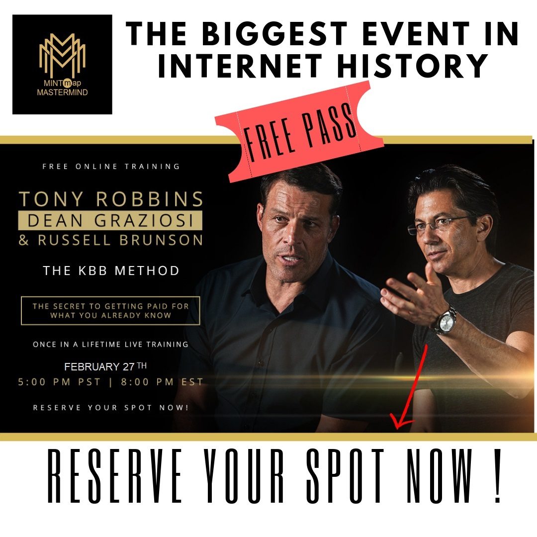 Tony Robbins & Dean Graziosi – FREE „ONCE A YEAR” Training