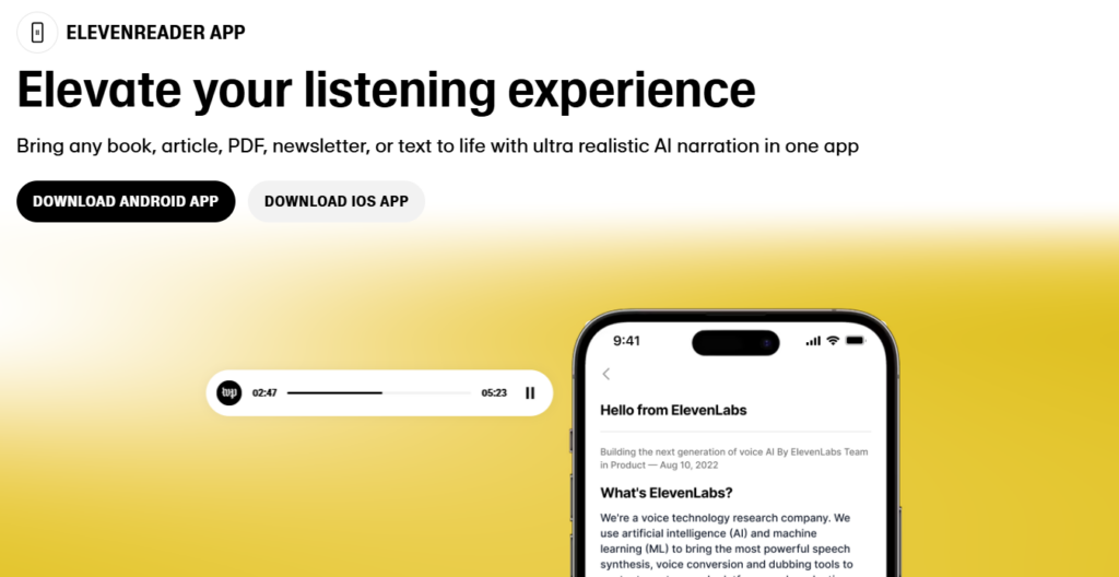 ElevenReader App